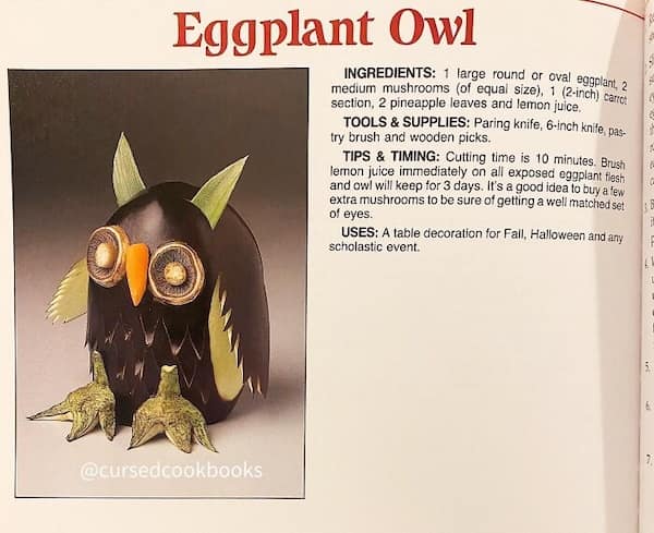 cursed food, weird food pics, vintage recipe books, strange food photos, unusual food images, old cookbooks, retro recipe collections