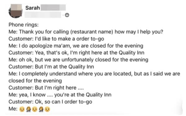 customer service memes, dumb customer stories, funny server stories, customer service jokes