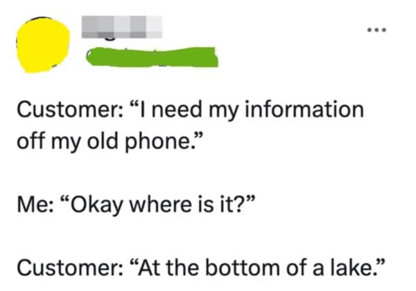 customer service memes, dumb customer stories, funny server stories, customer service jokes