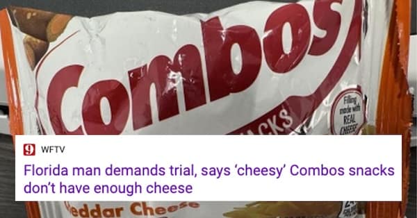 Florida man demands trial, says 'cheesy' Combos snacks don't have enough cheese