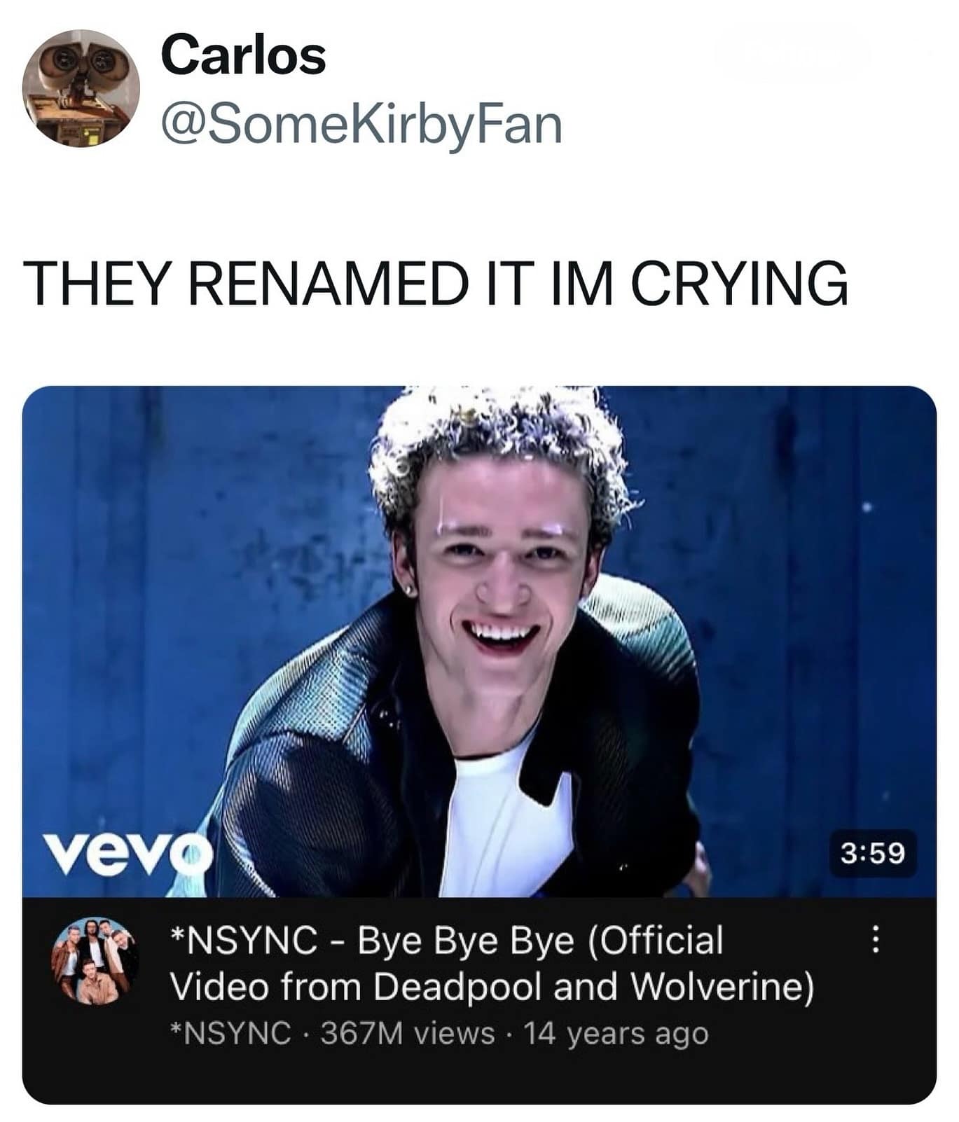 THEY RENAMED IT IM CRYING