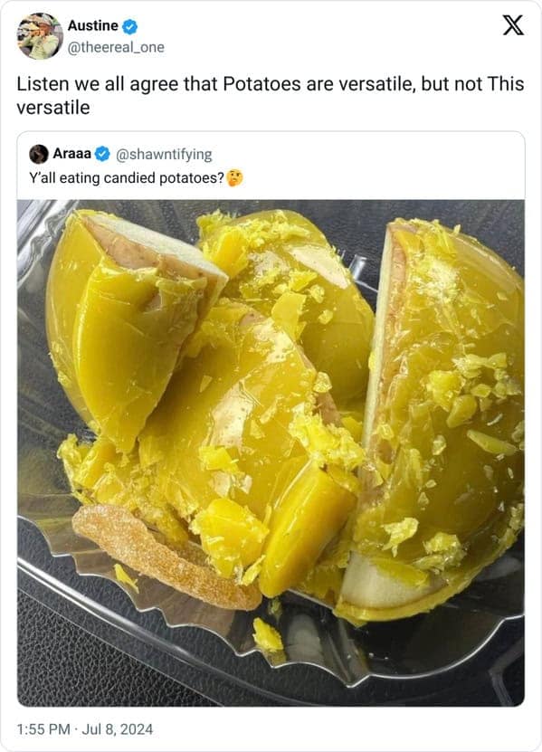 funny memes. Listen we all agree that Potatoes are versatile, but not This versatile Araaa② @shawntifying