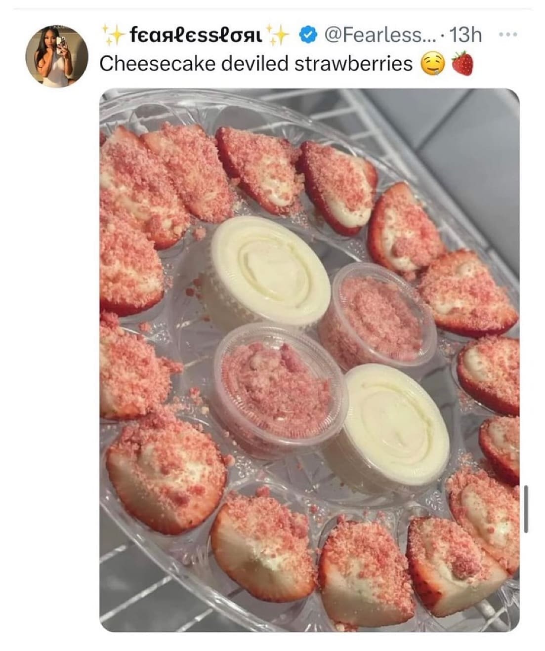 funny memes. Cheesecake deviled strawberries