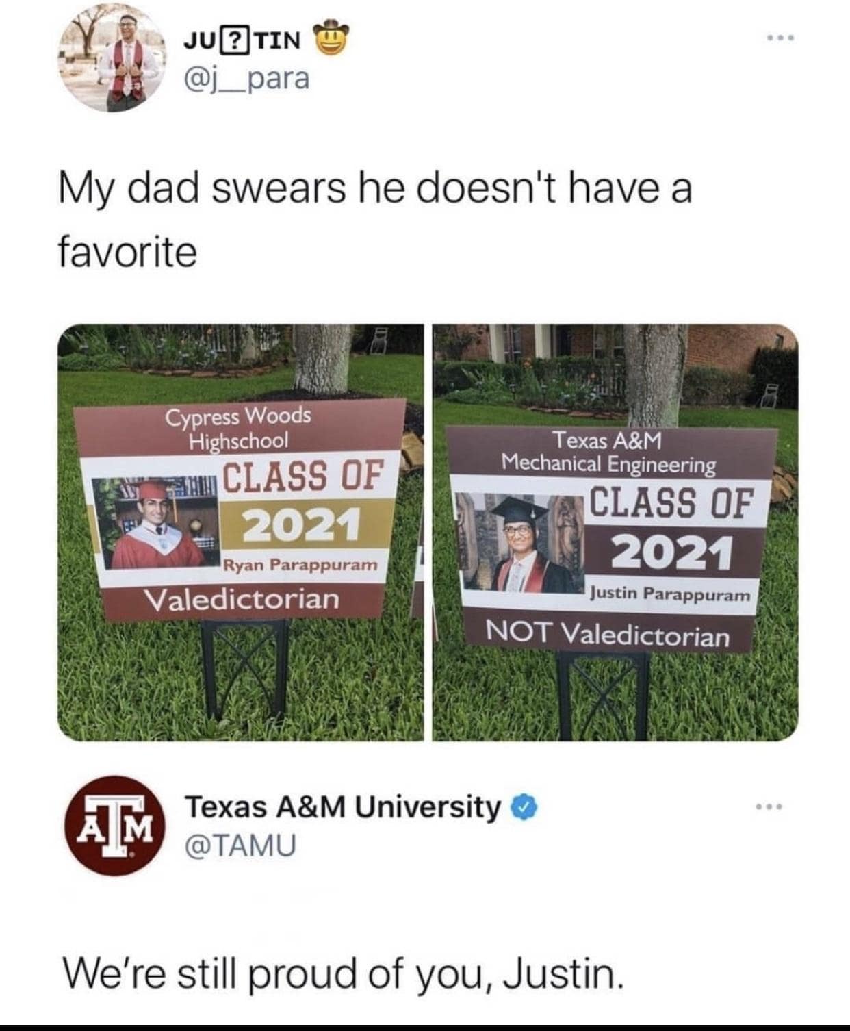 funny pics. My dad swears he doesn't have a favorite