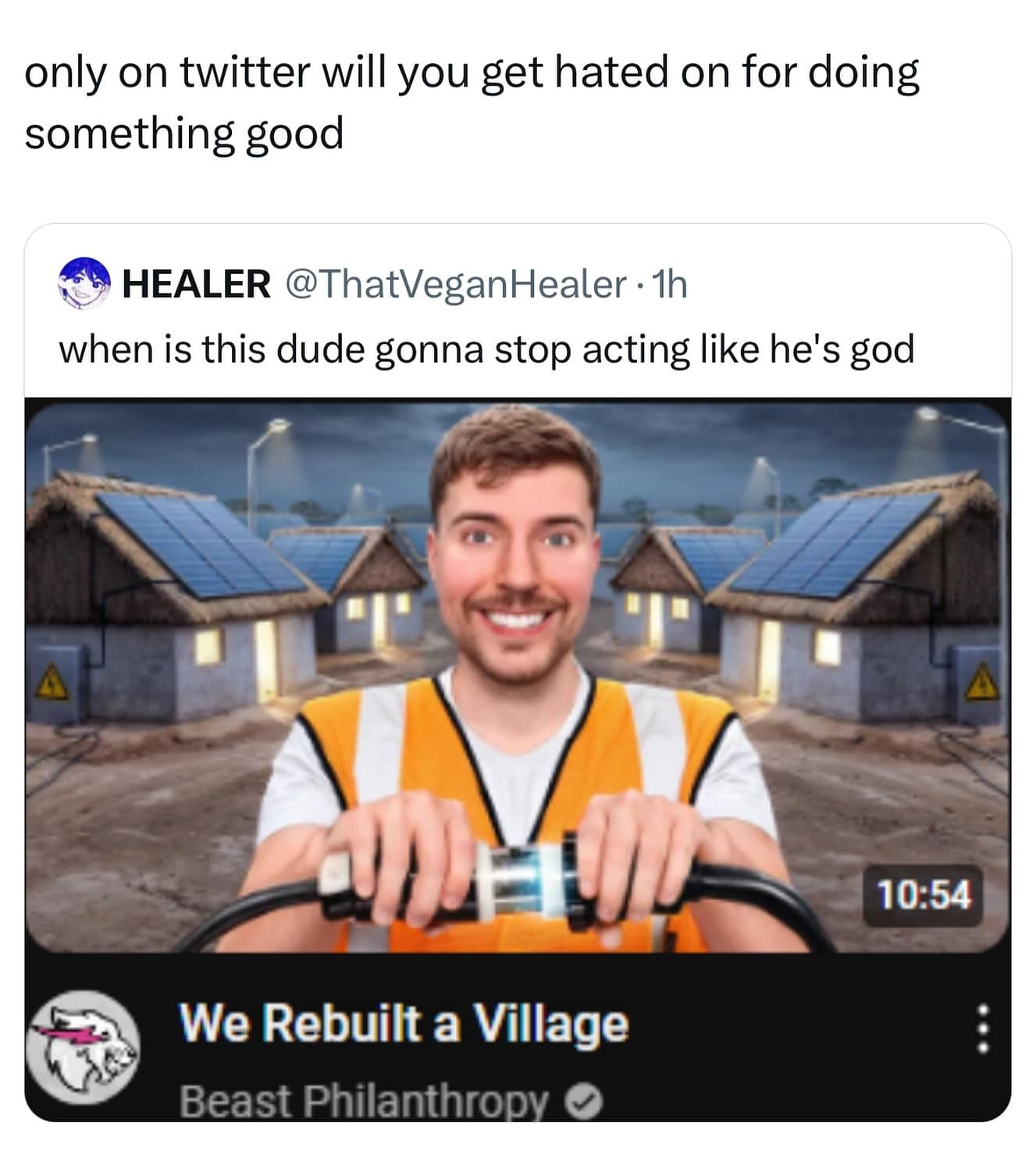 funny pics. only on twitter will you get hated on for doing something good