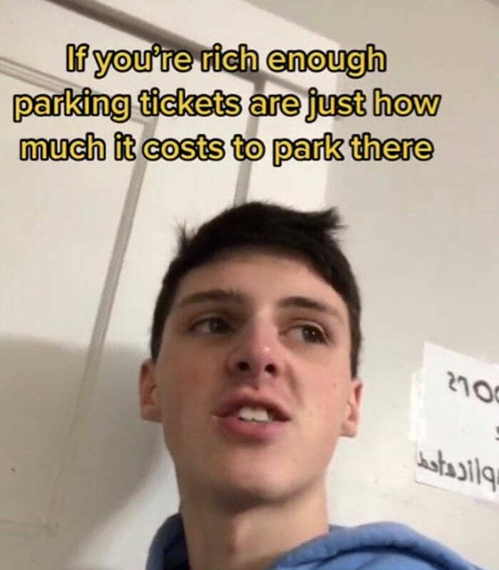 If you're rich enough parking tickets are just how much it costs to park there
