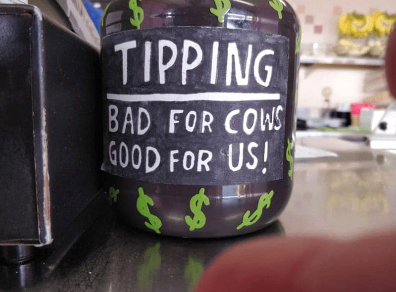 funny tip jars, creative tipping ideas, humorous tip containers, clever service industry jokes, witty tip jars, entertaining tip containers, funny tipping concepts