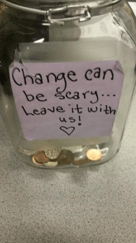 funny tip jars, creative tipping ideas, humorous tip containers, clever service industry jokes, witty tip jars, entertaining tip containers, funny tipping concepts