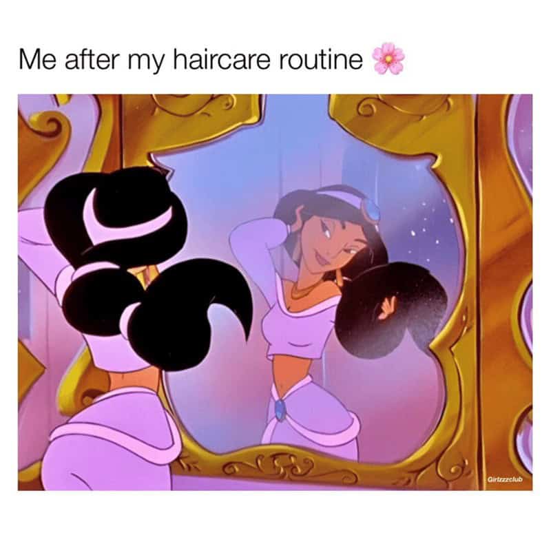 hair care memes. Me after my haircare routine