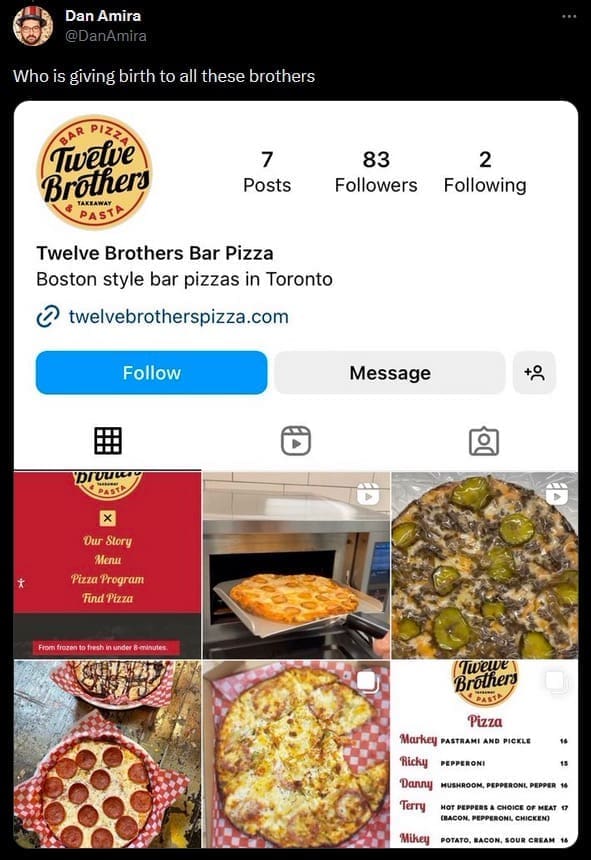 how many brothers saga, viral internet threads, restaurant memes, online quests