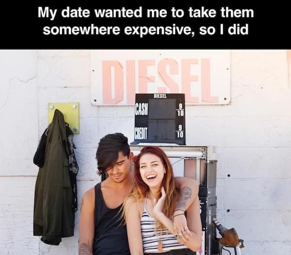 inflation memes. My date wanted me to take them somewhere expensive, so I did