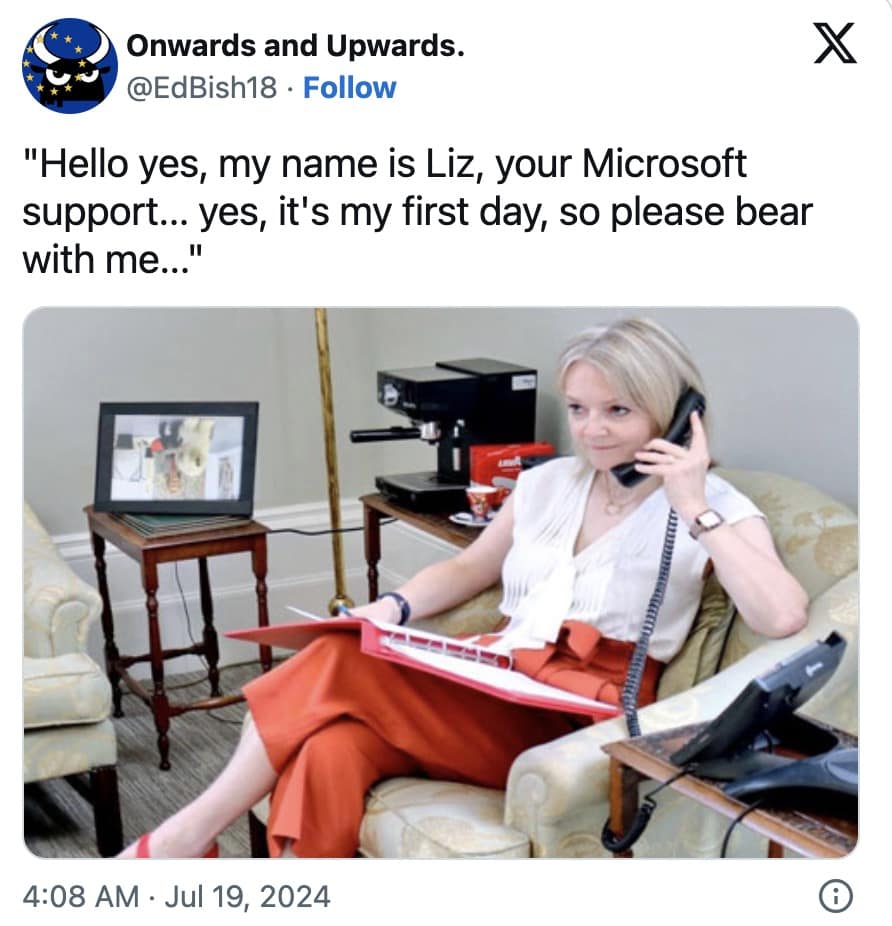 microsoft outage memes, blue screen of death memes, global tech fail humor, IT disaster jokes, Microsoft crash memes, tech outage laughs, system failure humor