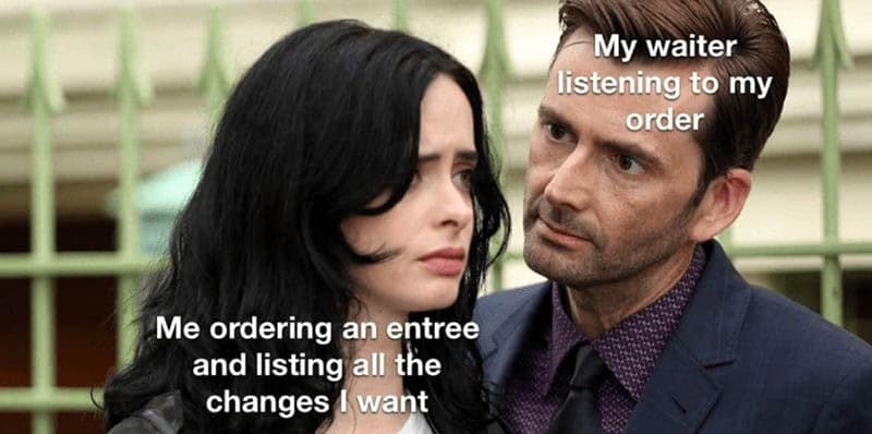 picky eater memes, hilarious dining experiences, foodie humor, hilarious food jokes, amusing eating memes, culinary jokes, food lover memes