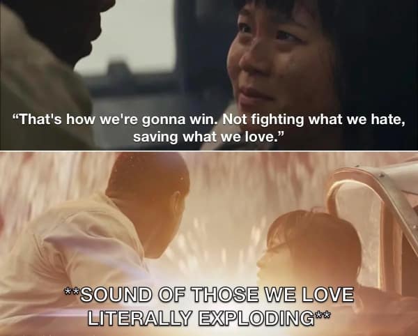 Star Wars memes. "That's how we're gonna win. Not fighting what we hate, saving what we love." **SOUND OF THOSE WE LOVE LITERALLY EXPLODING*