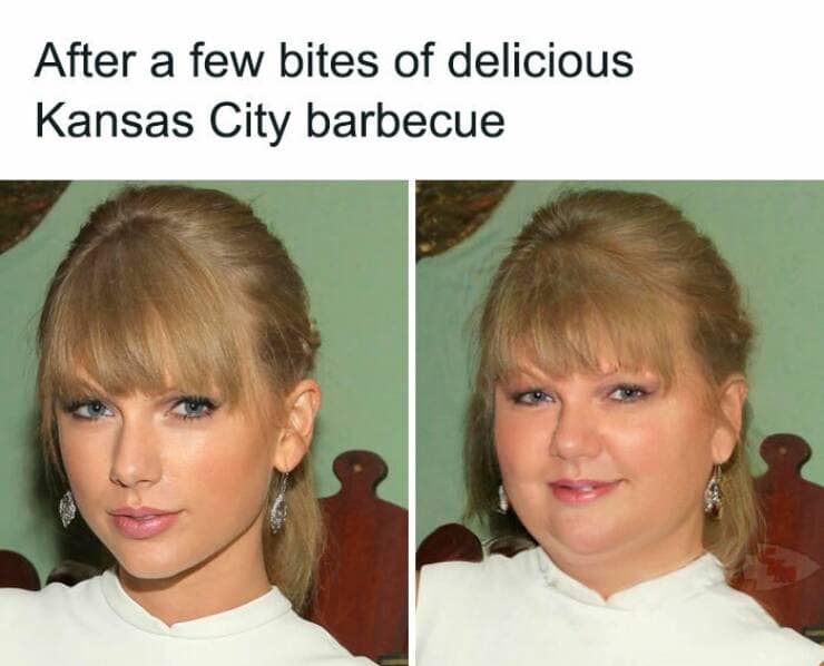 After a few bites of delicious Kansas City barbecue