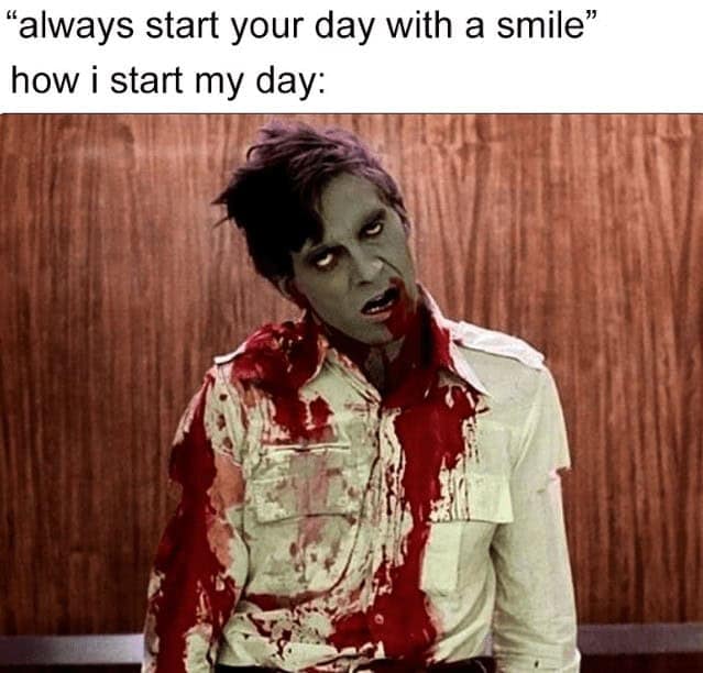 "always start your day with a smile" how i start my day: