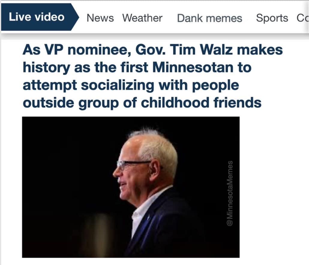 Tim Walz Memes, Tim Walz reactions, Midwest Princess memes, Big dad energy memes