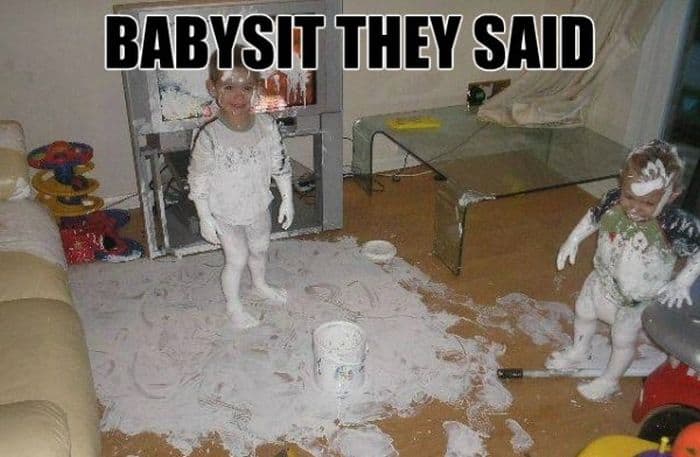 babysitting memes, babysitter memes, funny babysitting experiences, Hilarious kid memes