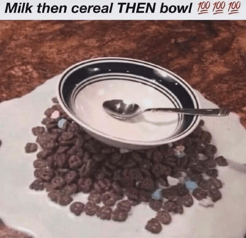 cereal memes, Breakfast memes, Funny cereal jokes