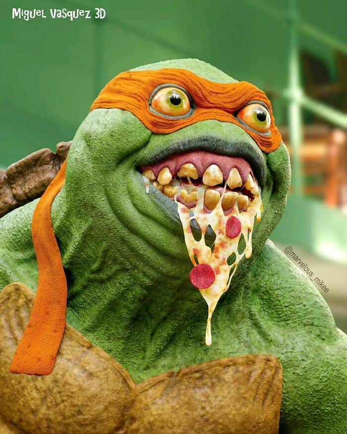 cursed images, Miguel Vasquez, Creepy 3D art, Disturbing childhood characters, Miguel Vasquez 3D art