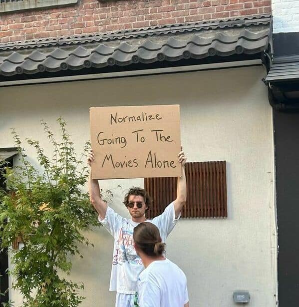 Normalize Going To The Movies Alone"