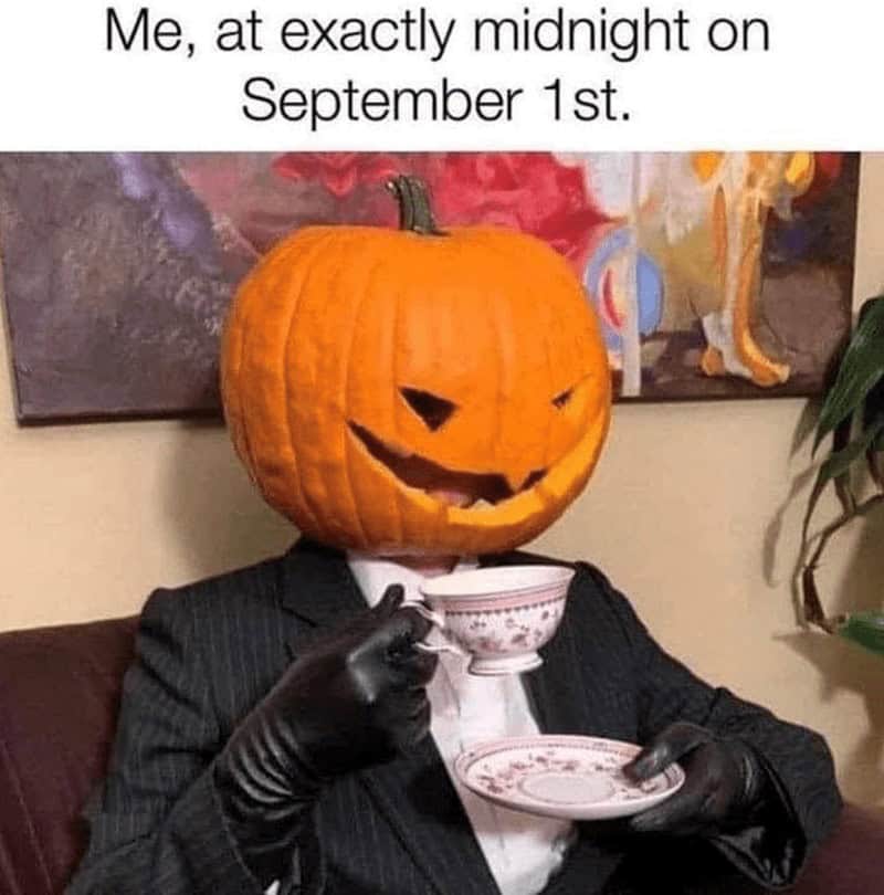 fall memes, autumn memes, end of summer memes