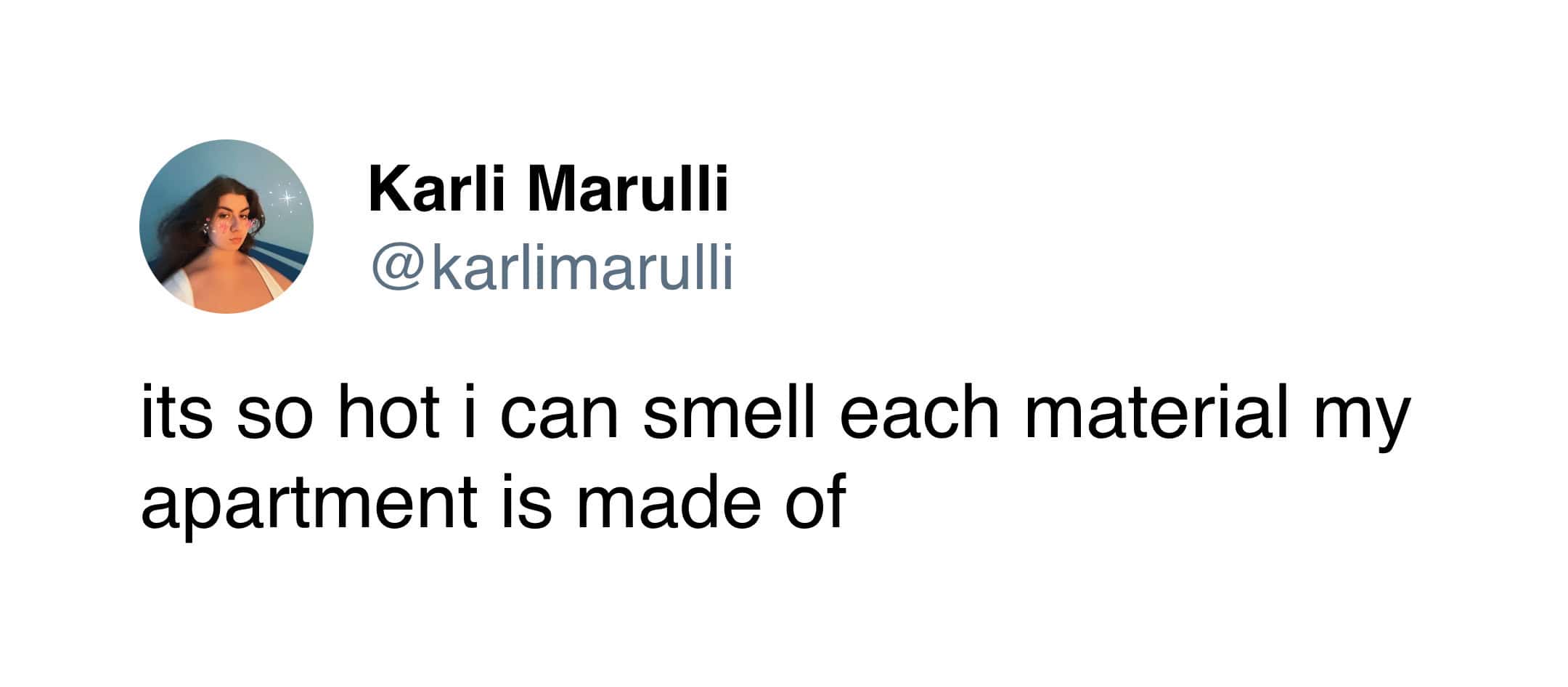 funny memes. its so hot i can smell each material my apartment is made of