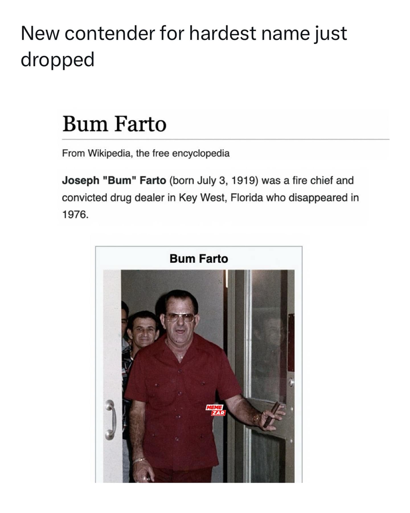 New contender for hardest name just dropped