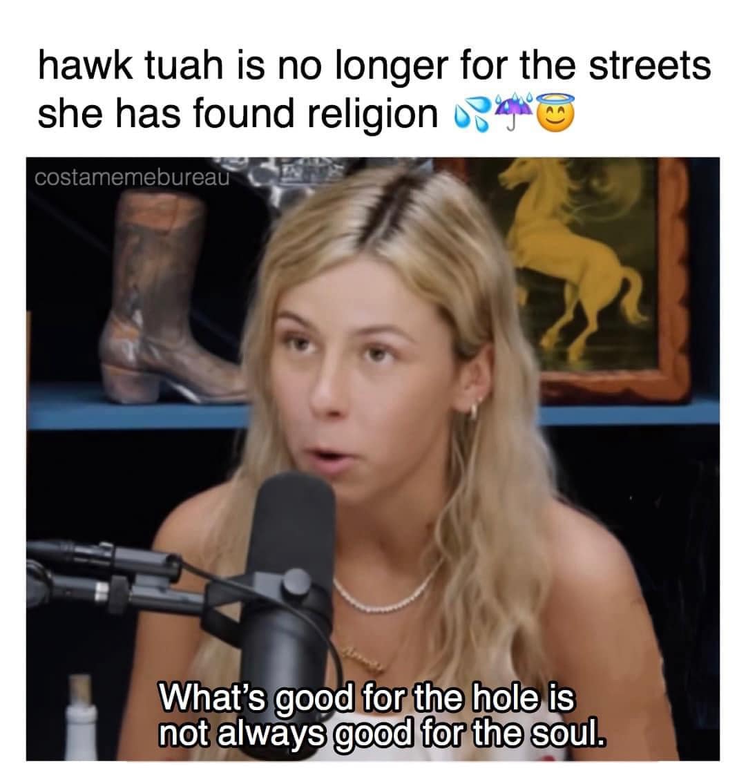 hawk tuah is no longer for the streets she has found religion
