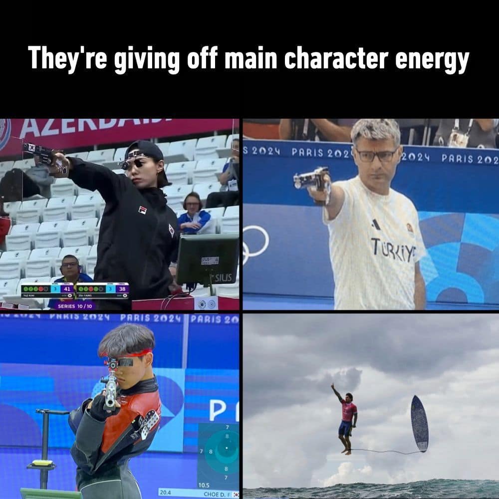 funny pics. They're giving off main character energy