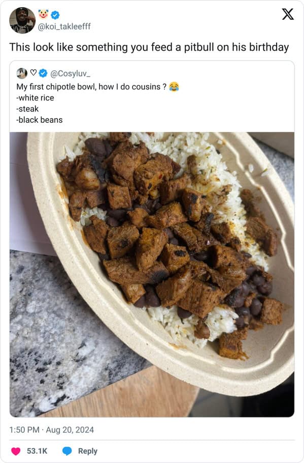 This look like something you feed a pitbull on his birthday