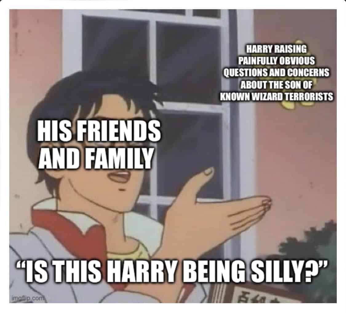 harry potter memes, wizarding world humor, magical memes, Hogwarts jokes, Potterverse memes, spellbinding humor, Dumbledore's laughter spells