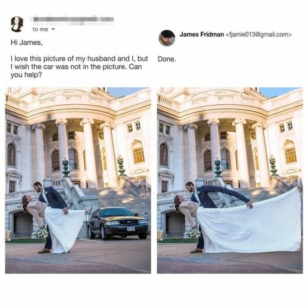 james fridman, Photoshop fails, internet humor, Photoshop jokes, hilarious photo edits, creative photo manipulations