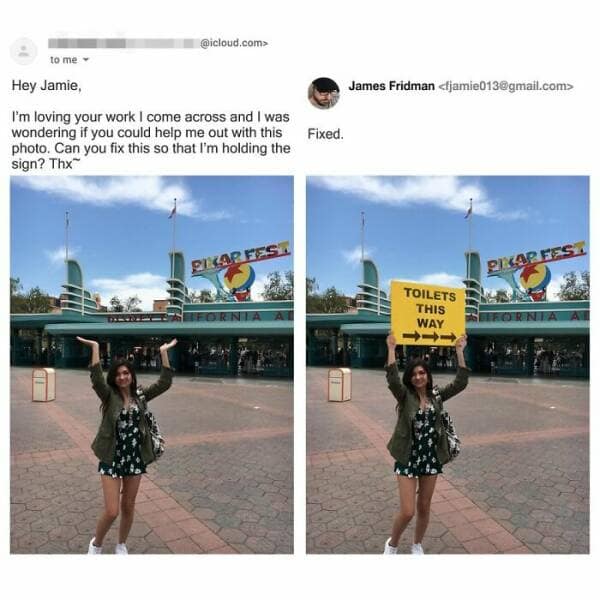 james fridman, Photoshop fails, internet humor, Photoshop jokes, hilarious photo edits, creative photo manipulations