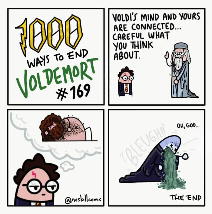 noskillcomic, Voldemort endings ,Harry Potter humor