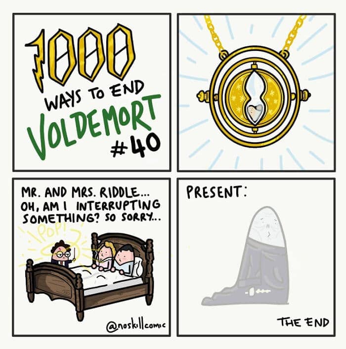 noskillcomic, Voldemort endings ,Harry Potter humor