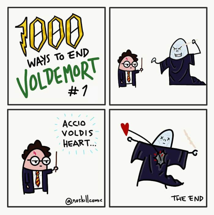 noskillcomic, Voldemort endings ,Harry Potter humor