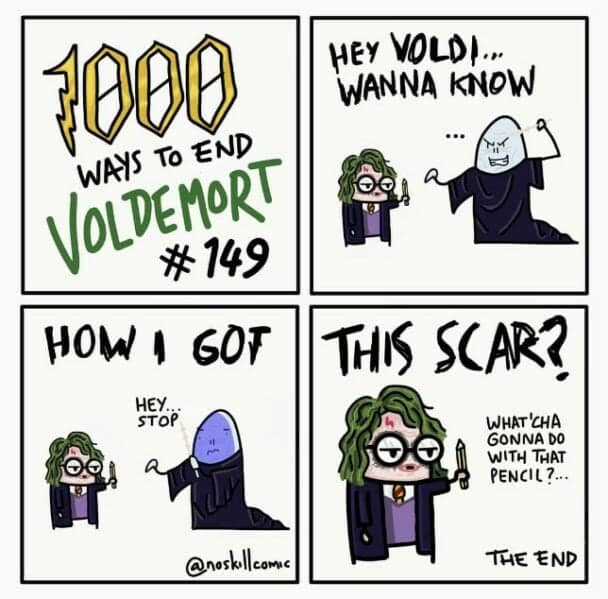 noskillcomic, Voldemort endings ,Harry Potter humor