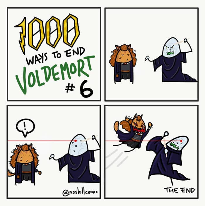 noskillcomic, Voldemort endings ,Harry Potter humor