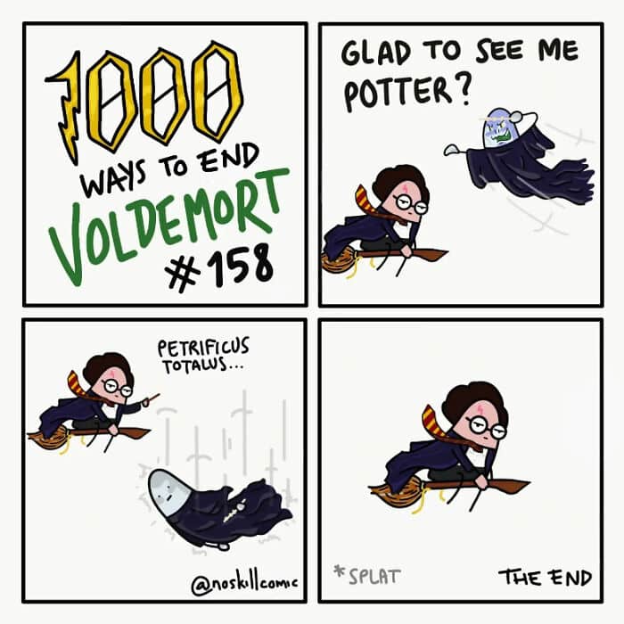 noskillcomic, Voldemort endings ,Harry Potter humor