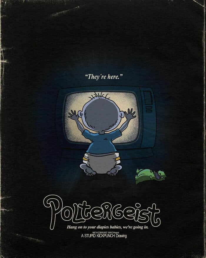 nostalgic cartoons, classic horror movie posters, Horror movie posters, Classic cartoon reimagining, Twisted fan art