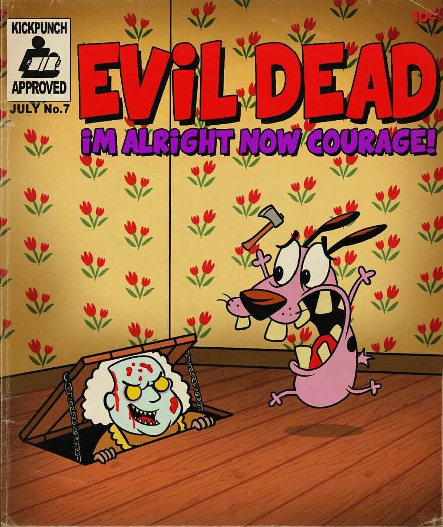 nostalgic cartoons, classic horror movie posters, Horror movie posters, Classic cartoon reimagining, Twisted fan art