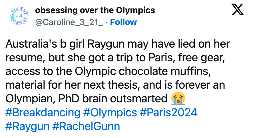 rachael gunn memes, raygun memes, australian breakdancer memes, olympic breakdancing memes, Viral Olympics memes