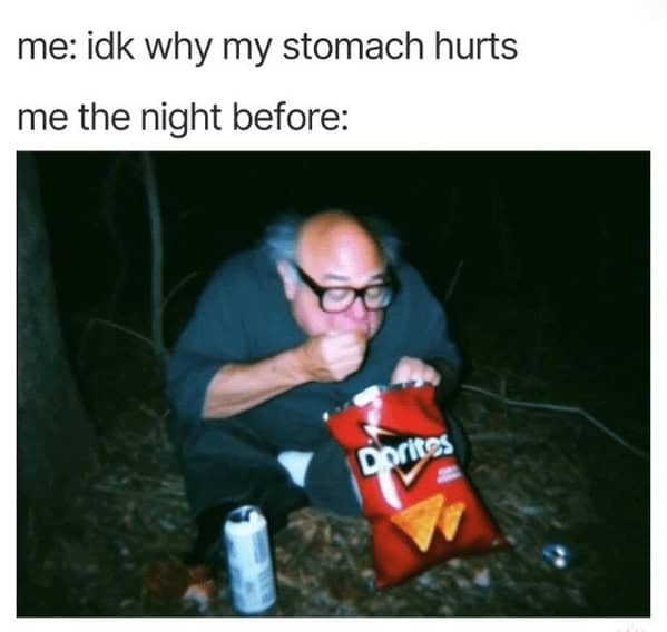 tummy ache memes, stomach pain jokes: bellyache jokes, gut-wrenching jokes