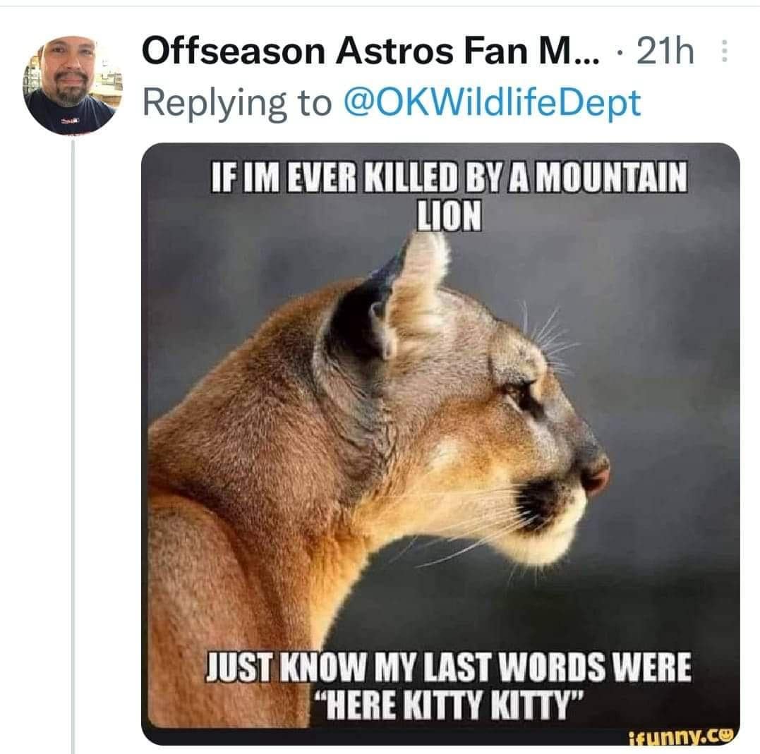 OKwildlifedept, okwildlifedept, funny Twitter threads, viral tweets