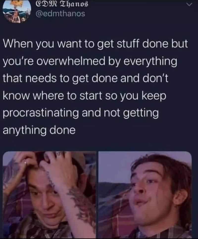 anxiety memes, mental health memes, Overthinking memes