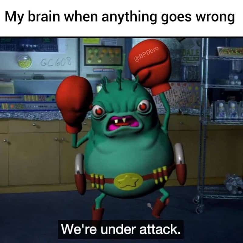 anxiety memes, mental health memes, Overthinking memes