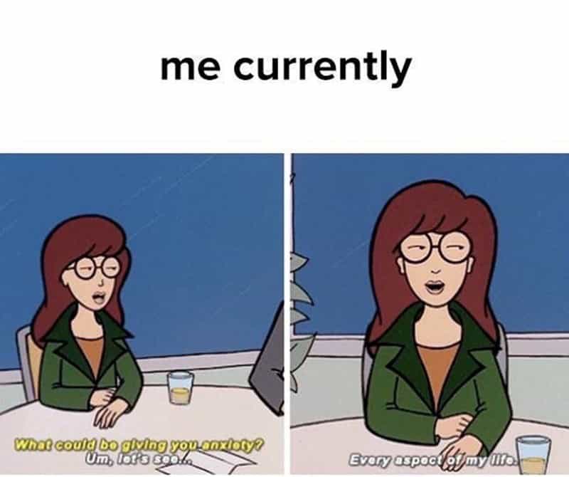 anxiety memes, social anxiety memes, funny anxiety memes, social anxiety humor, overthinking jokes, awkward moments memes, anxious thoughts memes, nervous jokes