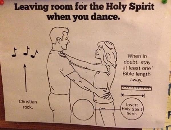 Leaving room for the Holy Spirit when you dance.