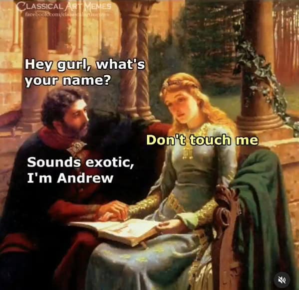 classical art memes, relationship memes, renaissance memes, funny art memes